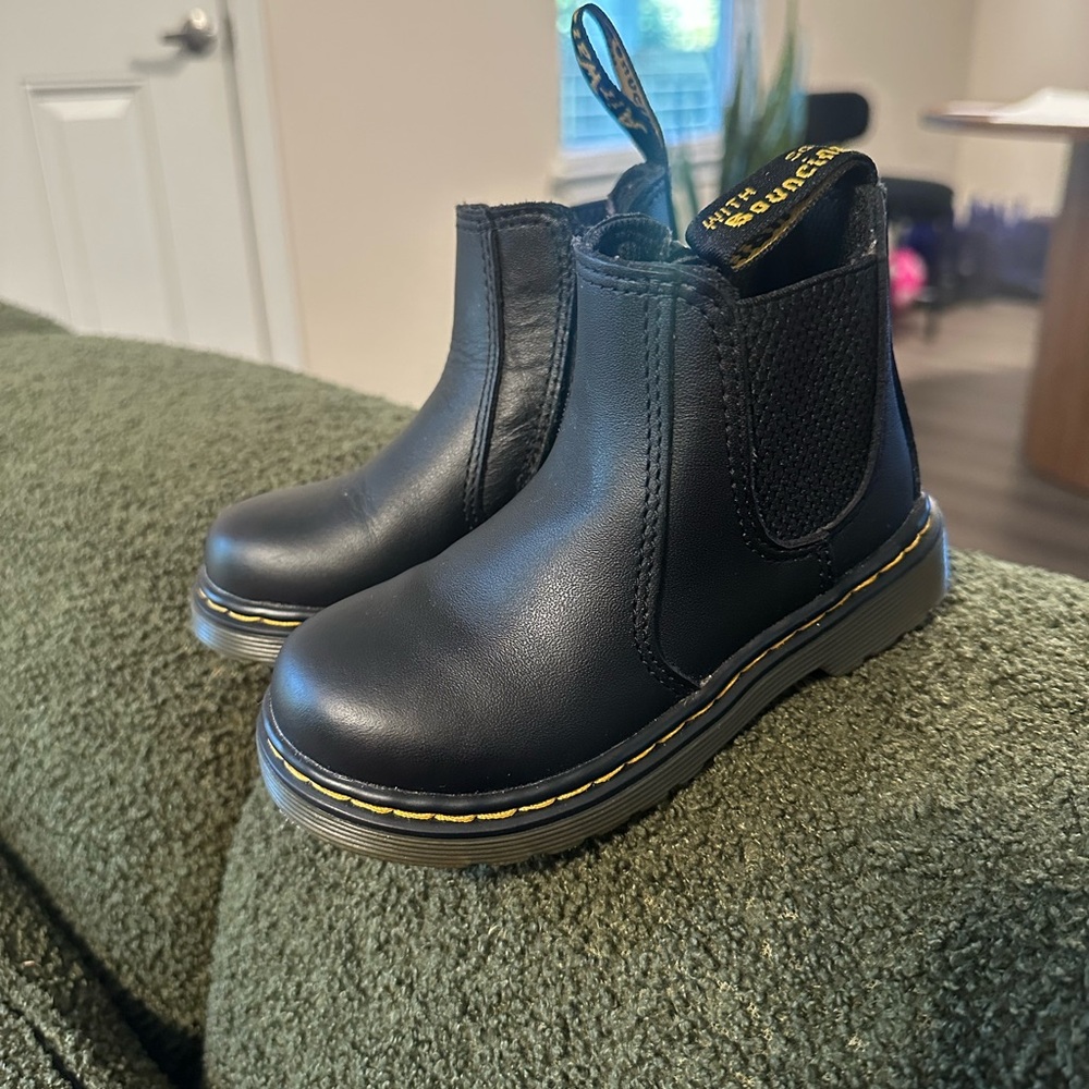 Dr. Martens Black Leather Ankle Boots